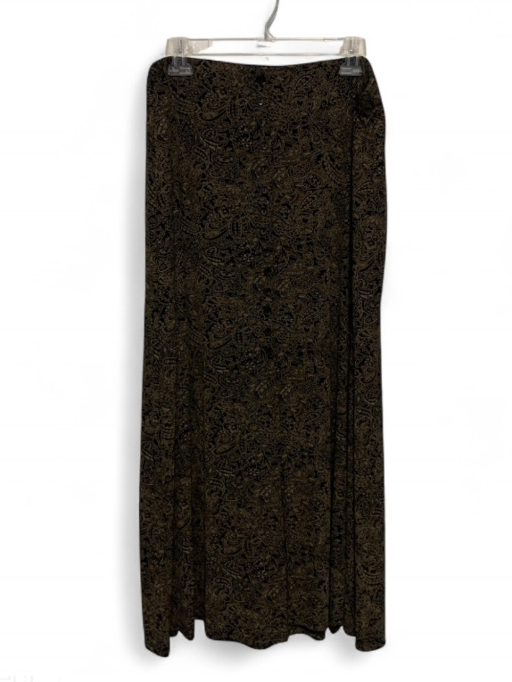 NWT Y2K Briggs New York Brown Paisley Maxi Skirt